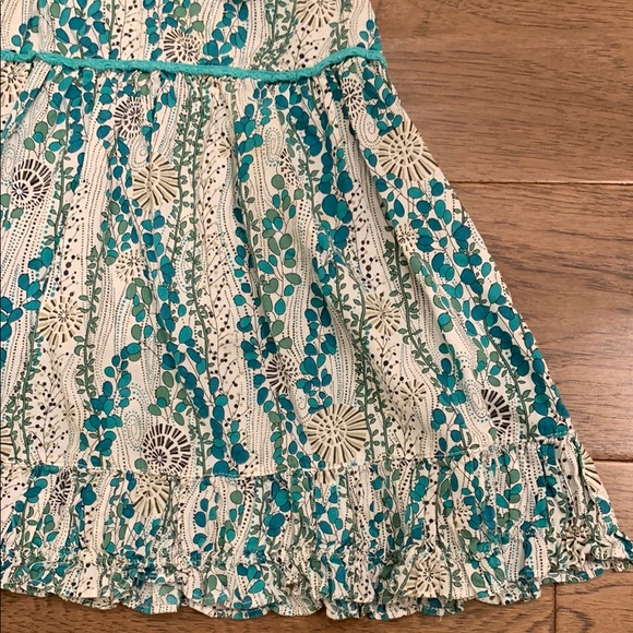 Floral Kids Dress in Blue and White - Picture 5 of 11